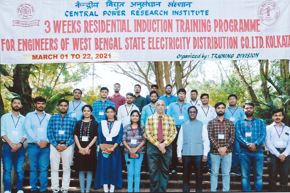 3 Weeks Residential training program for West Bengal State Electricity Distribution on 01-03-2021 to 22-03-2021