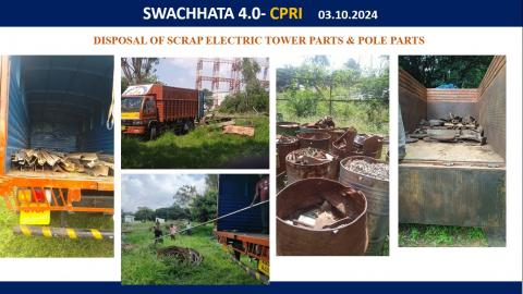 DISPOSAL OF SCRAP ELECTRIC TOWER PARTS & POLE PARTS