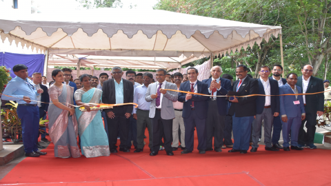 Inauguration of exhibition stalls by DG CPRI